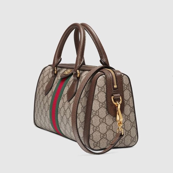 SOLD!✨NEW✨GUCCI✨GG GUCCISSIMA & LEATHER BOSTON BAG - Picture 2 of 16